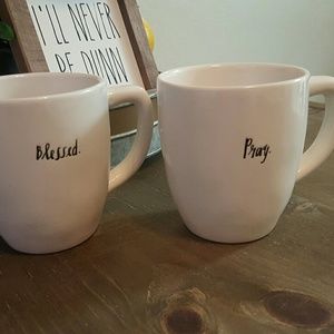 Rae Dunn Cursive Line Mug set